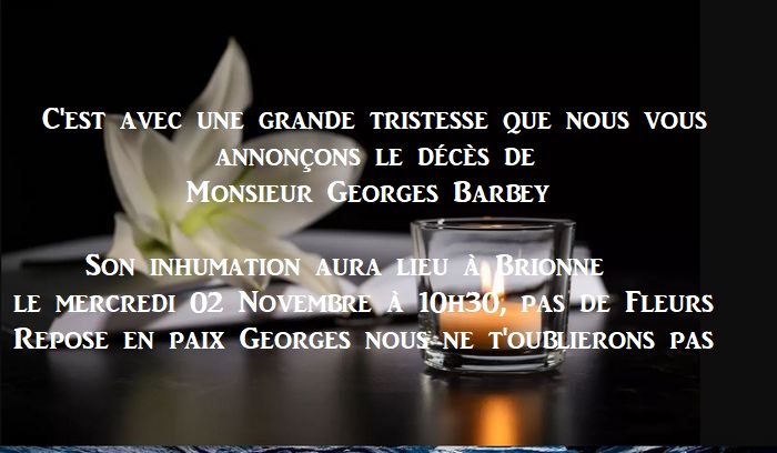 La LMN s’associe à la peine de la famille de Georges Barbey