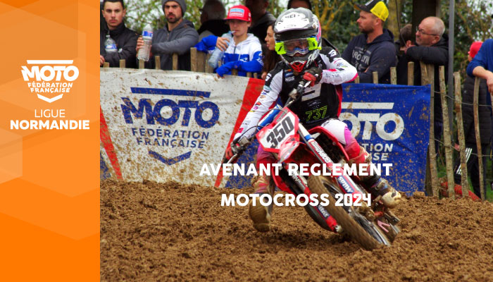 Motocross | Avenant au Règlement Motocross LMN 2024