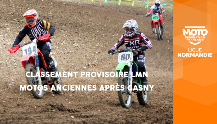 Motocross | Classements provisoires Championnat de Normandie Motos Anciennes après Gasny !