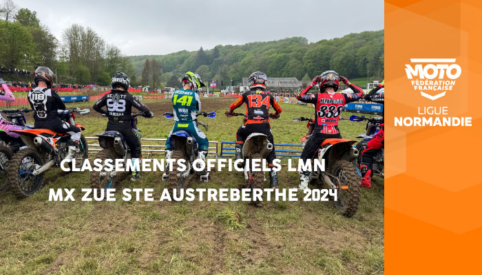 Motocross | Classements Officiels LMN Sainte Austreberthe 2024 en ligne !
