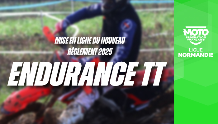 Endurance TT | Règlement 2025 en ligne !